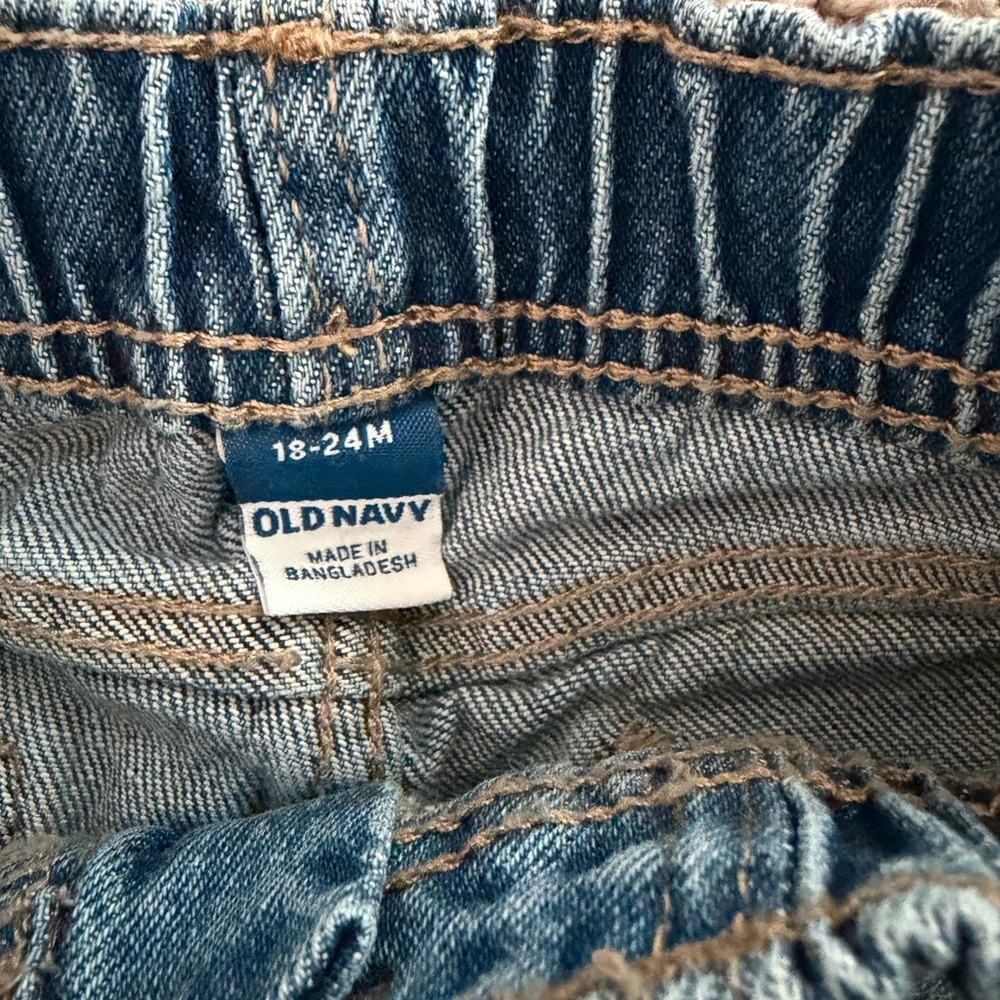 Preloved Classic Blue Kids Denim Jeans - Elastic Waist - Picture 2 of 3